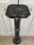 Vintage 1950s Italian Black Marble W/White Veins 38" Pedestal Columnar Stand For Sale - Image 4 of 12