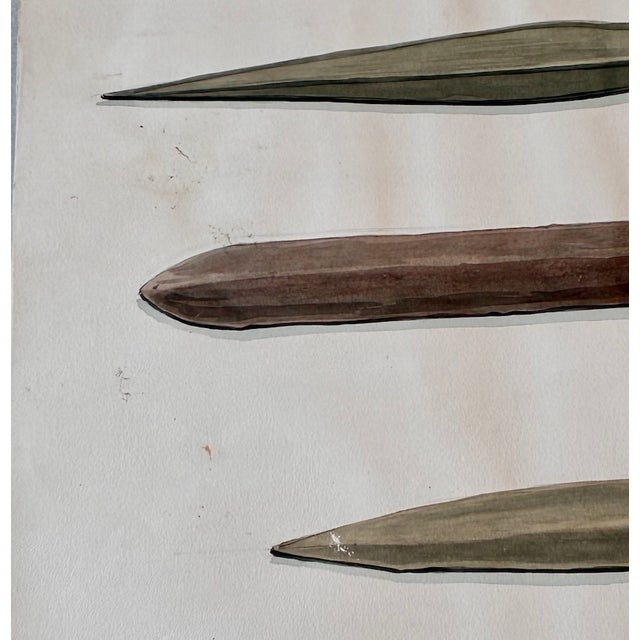 Bronze Antique Watercolor From the (Helsinki) National Museum of Finland Bronze Age Tools Collection c.1910 For Sale - Image 8 of 12