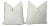 24" Boho Chic White Crocodile Velvet Feather/Down Pillows - Pair For Sale - Image 11 of 11