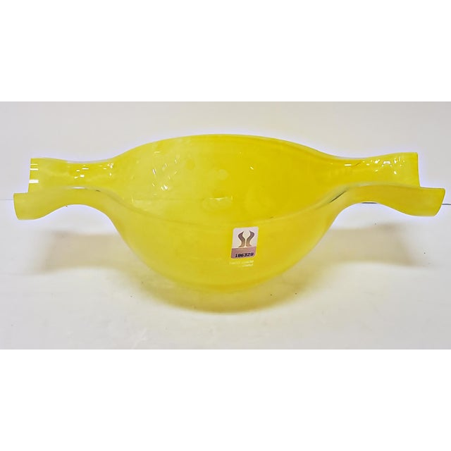 1980s Cristul Marinha Grande Blown Glass Candy Wrapper Bowl Chairish