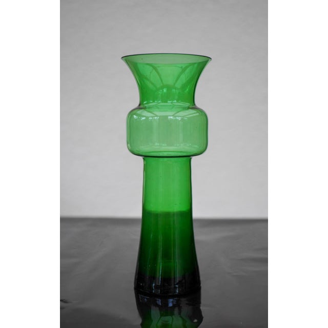 Large Green Tang-Li Vase by Morales Schildt for Kosta For Sale - Image 10 of 17