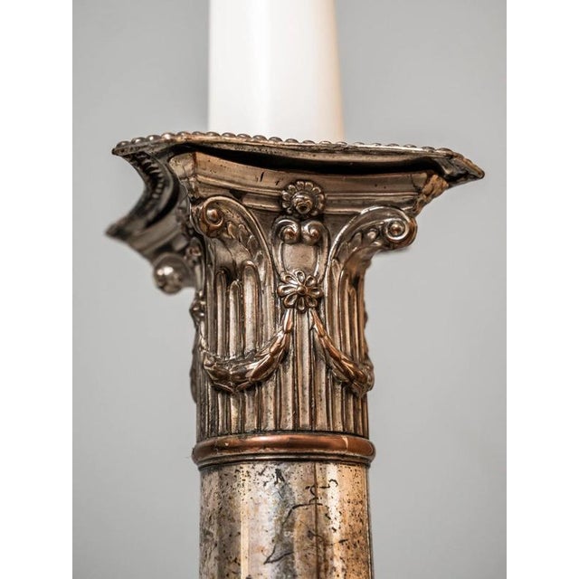 Antique Neoclassical Candlesticks, Set of 2 For Sale - Image 4 of 9