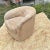 Milo Baughman 1990s Milo Baughman Style Suede Upholstered Barrel Back Swivel Chair For Sale - Image 4 of 12