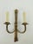 Metal Vintage French Brass Wall Light with Candles, Set of 2 For Sale - Image 7 of 10