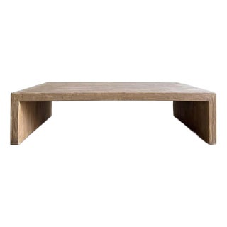 Reclaimed Wood Palermo Waterfall Style Coffee Table For Sale