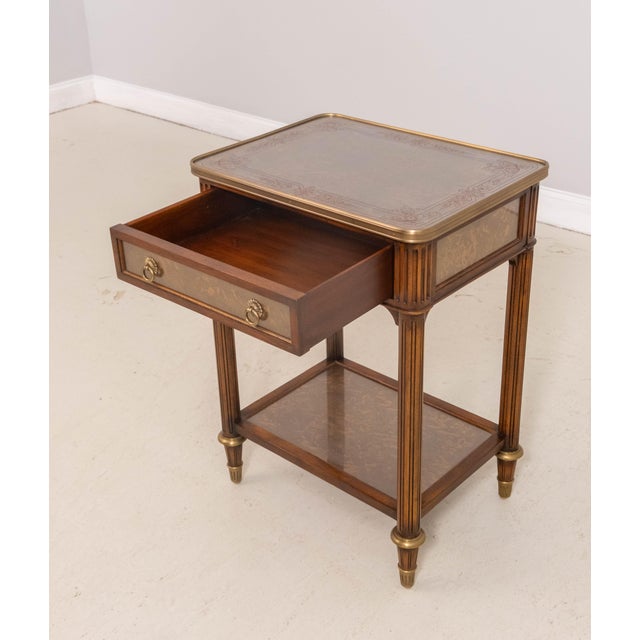 Theodore Alexander Theodore Alexander Eglomise Hollywood Regency Nightstand For Sale - Image 4 of 18