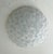 Italian flushmount with frosted Murano glass flowers intricately layered on white metal frame and secured with glass...