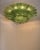 Monumental Imperial Luxury Venetian Green ” Leaves Graniglia” Murano Glass Flush Mount in Mazzega Zuccheri Venini Barovier Style For Sale - Image 4 of 6