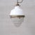 Gold Antique French Glass and Brass Pendant Light For Sale - Image 8 of 8