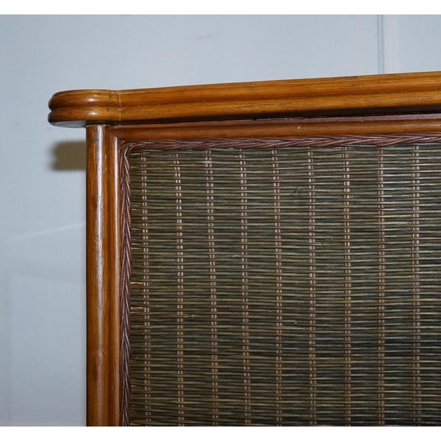 Woven Wicker Armoire with Drawer, 1970s For Sale - Image 5 of 14