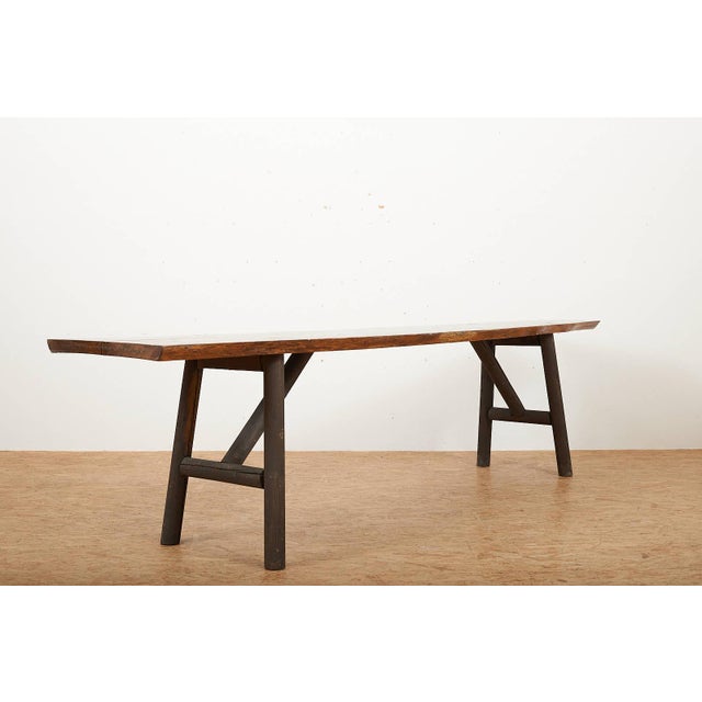 Fir Console Table with Cedar Wood Top For Sale - Image 5 of 15