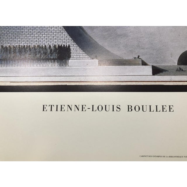 Cenotaph à Newton Poster by Étienne-Louis Boullée, 1784 For Sale - Image 9 of 14