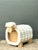 White Vintage Sculptural Wood Sheep Low Stool For Sale - Image 8 of 13