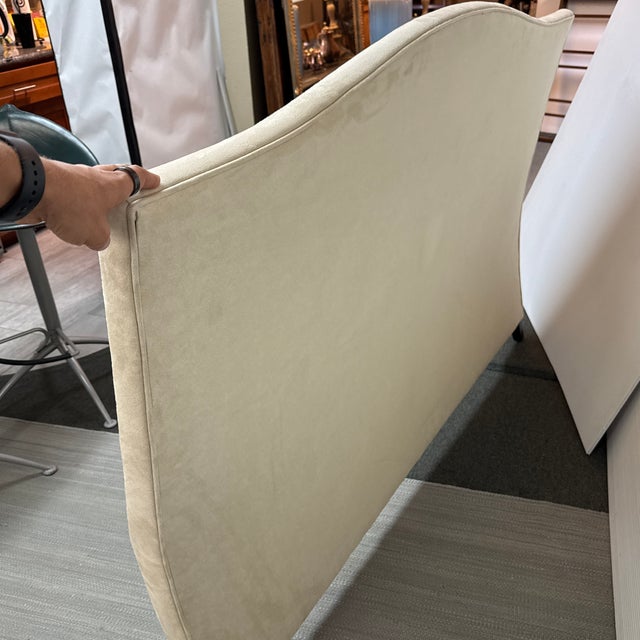 2010s Queen Size Camelback Headboard For Sale - Image 5 of 12