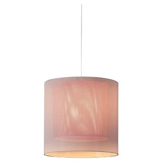 White and Red Moaré Ms Pendant Lamp by Antoni Arola For Sale