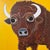 Samuel the Buffalo - Acrylic on Canvas by Melinda McLeod For Sale