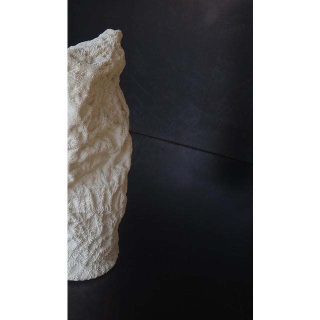 Coral Vase in Repurposed Lacquered Leather and Porcelain by WDSTCK Studio For Sale - Image 6 of 8