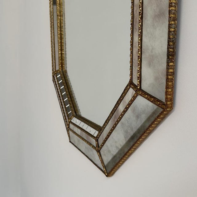 Hollywood Regency Spanish Mosaic Mirror, 1980s For Sale - Image 6 of 9