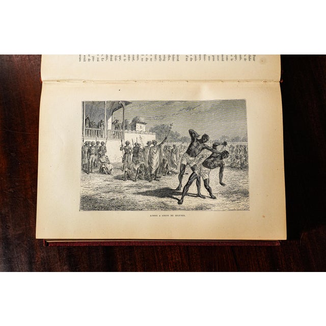 Red Beautiful Ornate Antique Victorian French Book Frédéric Dillaye the Games of Youth History For Sale - Image 8 of 11