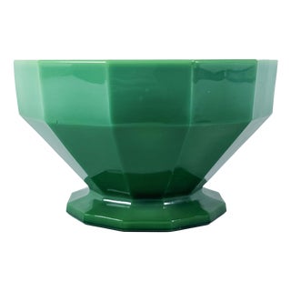 Art Deco Bowl in Pressed Glass by Georges Davidson, 1930s For Sale