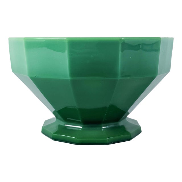 Art Deco Bowl in Pressed Glass by Georges Davidson, 1930s For Sale