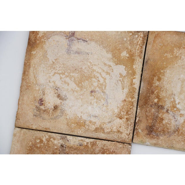 19th Century Set of Three Tiles Depicting Two Women, Portuguese For Sale - Image 9 of 9