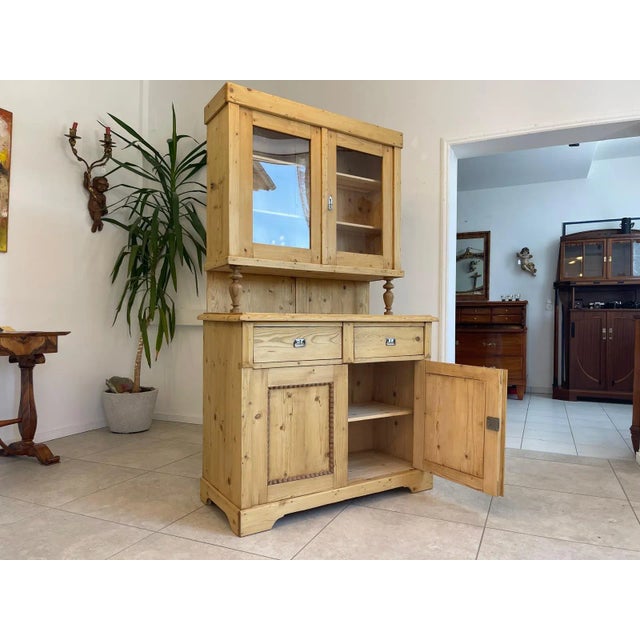 Wilhelminian Natural Wood Cabinet For Sale - Image 6 of 16