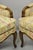 Vintage French Country Provincial High Back Walnut Arm Chairs (A) - A Pair For Sale In Philadelphia - Image 6 of 12