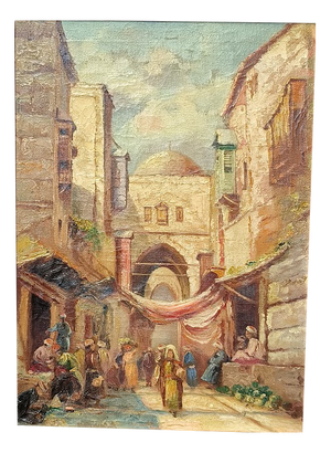 The Casbah of Istanbul, Oil on Canvas, 1930s