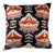 Dark Brown & Rusty Red Silk Velvet Ikat Pillow For Sale