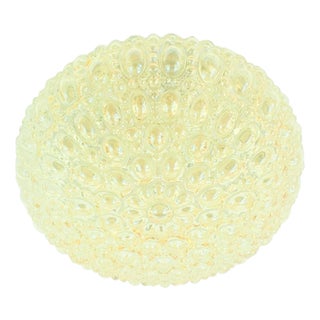 Mid-Century Amber Bubble Glass Ceiling Light or Wall Light by Helena Tynell for Limburg, Germany, 1960s-1970s For Sale