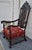 Vintage Carved Throne Chair High Back Renaissance Revival Armchair For Sale In Philadelphia - Image 6 of 16