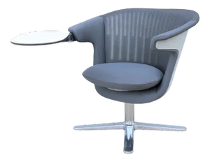 Modern Steelcase I2i Collaborative Ergonomic Dual Swivel Graphite Lounge Chair