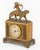 French Empire Style Cupid Riding Panther Gilt Metal and Marble Mantel Clock For Sale - Image 4 of 7