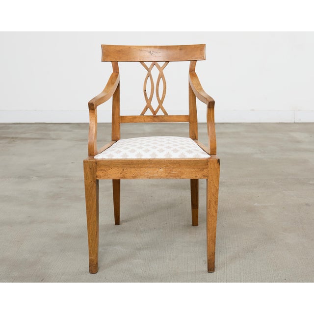 Pair of 19th Century Country French Provincial Fruitwood Armchairs For Sale - Image 10 of 18