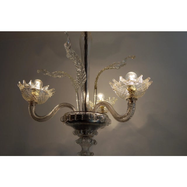 Italian Murano Glass Chandelier, 1950s For Sale - Image 12 of 18
