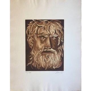 Giacomo Manzú, Head of Oedipus Edition of 125, 1970s, Etching For Sale