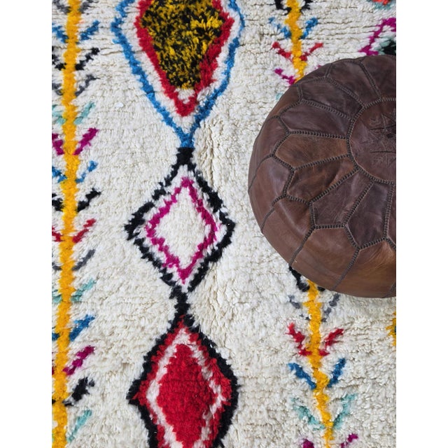 Abstract Artistic Moroccan Azilal Rug - 9.1 X 5.9 Ft For Sale - Image 3 of 8