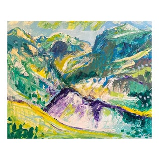 Jean Krille, Landscape 133 (Utah), Oil on Canvas, 1988 For Sale
