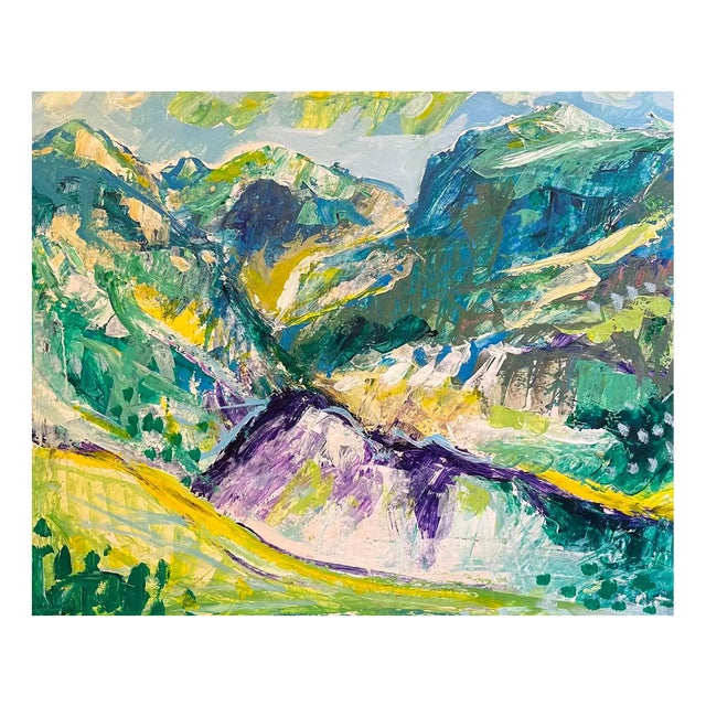 Jean Krille, Landscape 133 (Utah), Oil on Canvas, 1988 For Sale