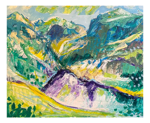 Jean Krille, Landscape 133 (Utah), Oil on Canvas, 1988