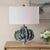 Contemporary Ruffle Up Blue Green Table Lamp For Sale - Image 3 of 7