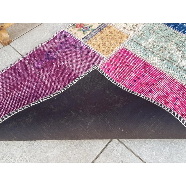 Textile Small Home Decor Vintage Rug For Sale - Image 7 of 10