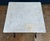 Metal French Bistro or Conservatory Table With Marble Top Over Cast Iron Base For Sale - Image 7 of 10