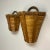 Rustic European 1980s Split Reed and Jute Wicker Decorative Wall Baskets - A Pair. For Sale - Image 3 of 9