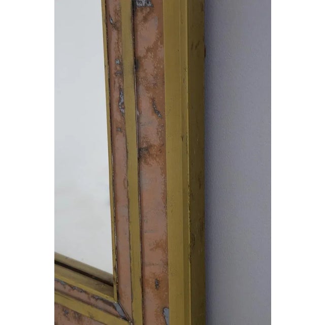 Large Vintage Italian Brass Wall Mirror, 1960, in Good conditions. Designed 1960 to 1969