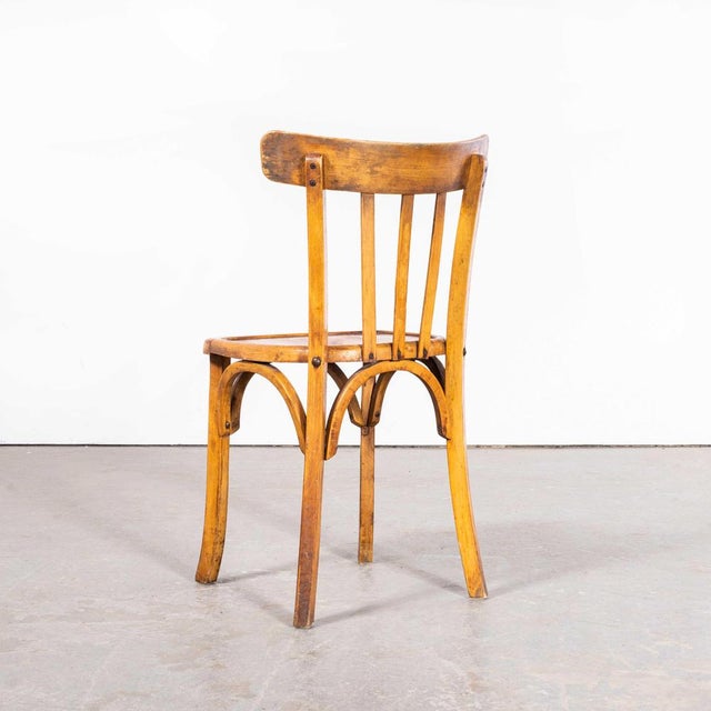 Wood Honey Oak Bentwood Dining Chairs attributed to Marcel Breuer for Luterma, 1950s, Set of 6 For Sale - Image 7 of 8