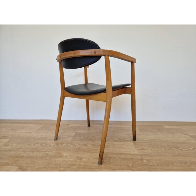 1960s Mid-Century Scandinavian Style Chair attributed to Antonin Suman from TON, 1960s For Sale - Image 5 of 14