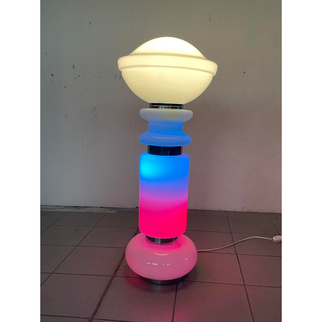 Glass Birillo Floor Lamp from AV Mazzega, 1970s For Sale - Image 9 of 15