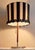 Mid-Century German Table Lamp with Metal Base, Teak Rod and Fabric Shade, 1960s For Sale - Image 6 of 12